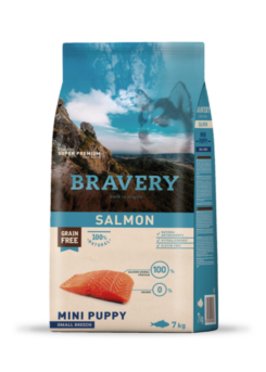 Bravery Salmon Mini Puppy Small Breeds 7kg para perro