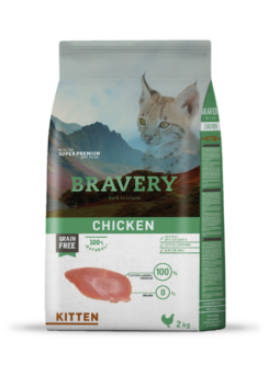 Bravery Chicken Kitten 2kg para gato
