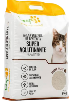 Loop Arena Sanitaria Super Aglutinante 9 kg, aroma café