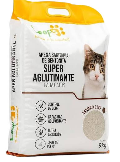 Loop Arena Sanitaria Super Aglutinante 9 kg (Café) Loop Arena Sanitaria Super Aglutinante 9 kg, aroma café