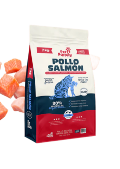 Pet Family Gatos Esterilizados Pollo Salmón 7 kg